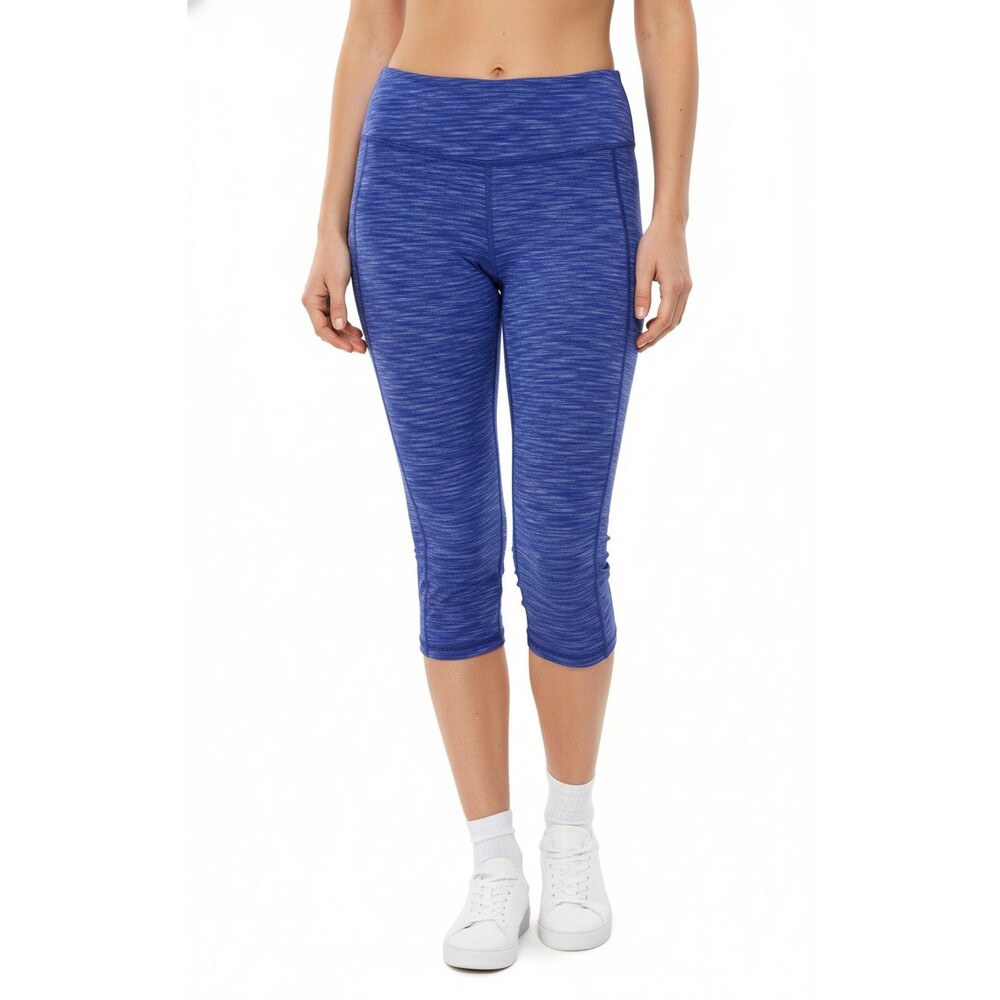 Athleta Leggings Womens Large Blue Energy Chaturanga Crop Capri Athleisure